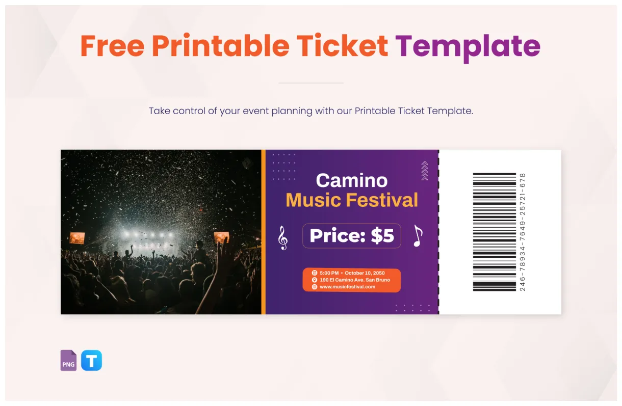 Ticket word template in word download template