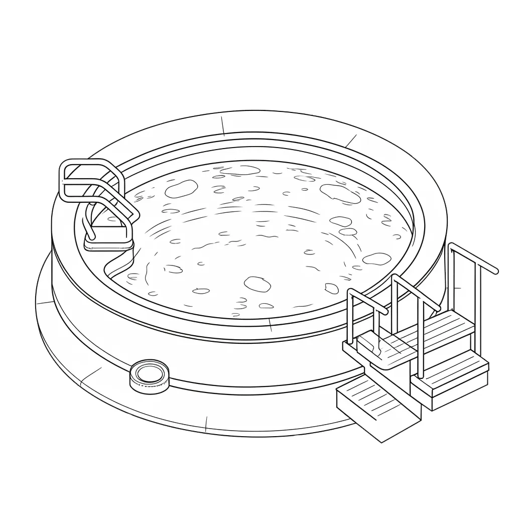 Pool coloring pages coloring corner