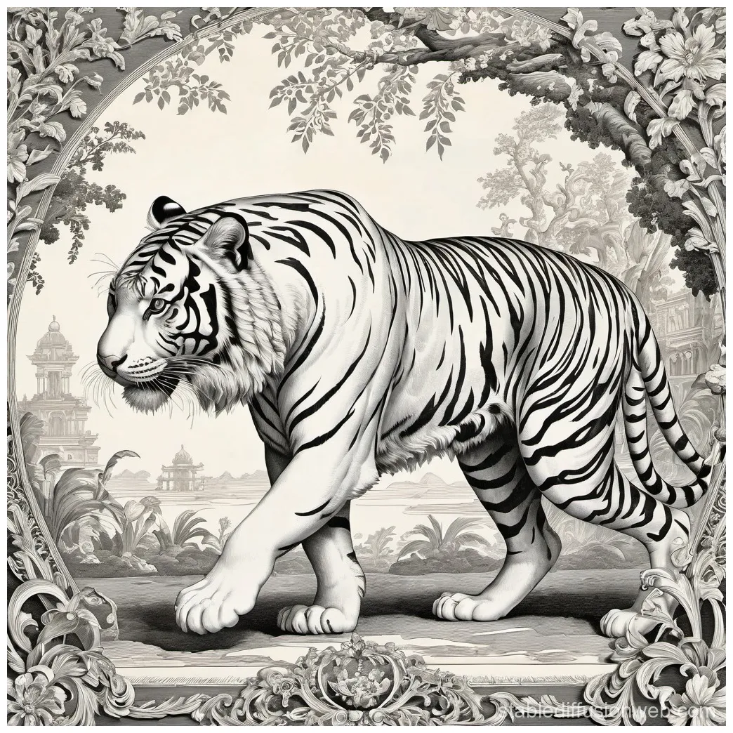 Tiger stalking prey stable diffusion online