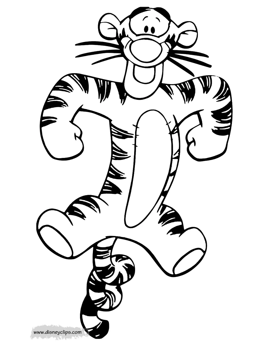 Tigger coloring sheet coloring pages