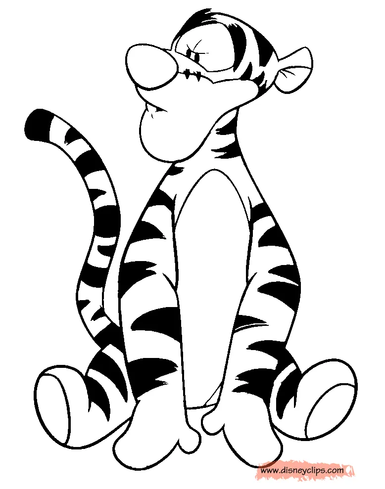Tigger coloring sheet coloring pages