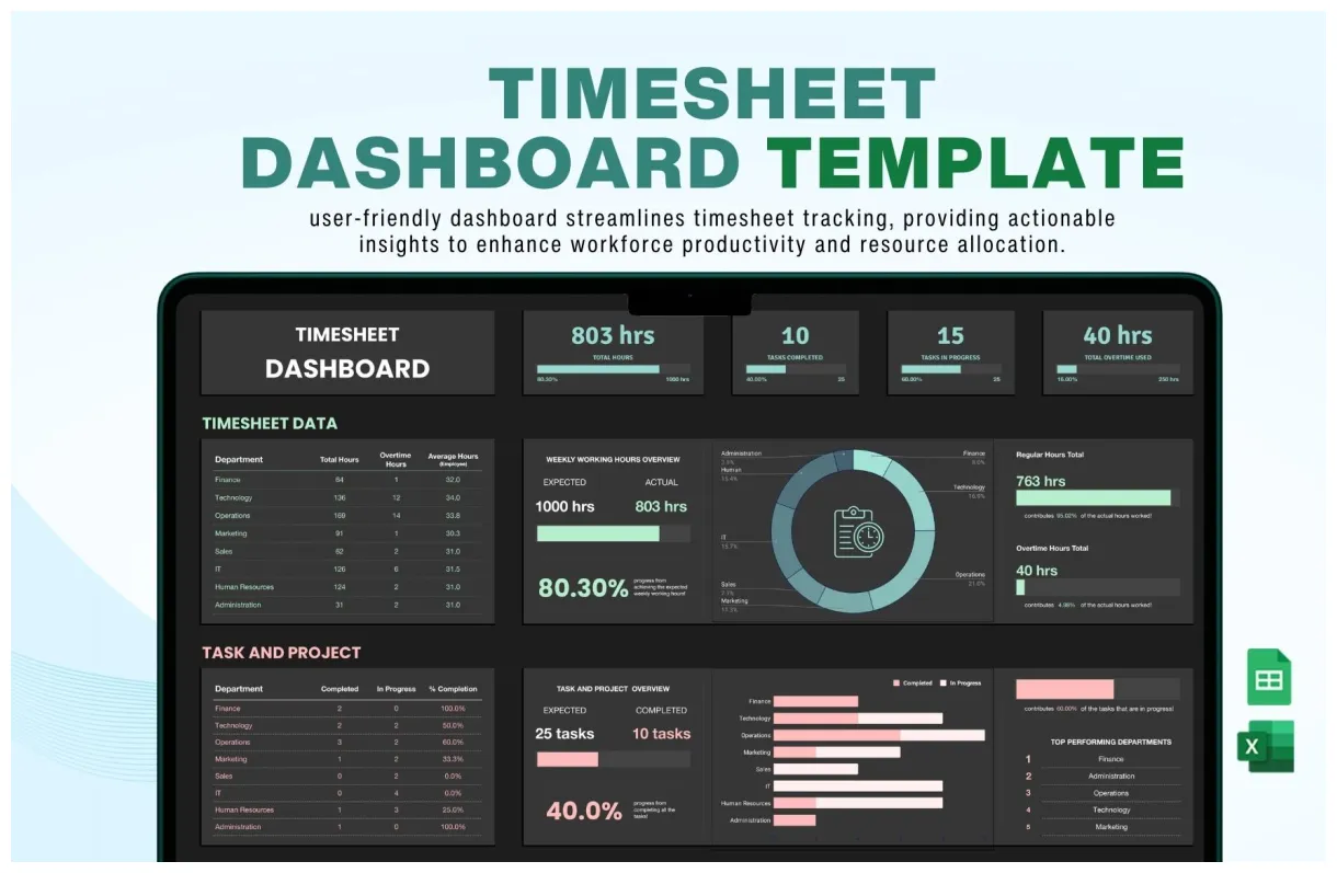 Volunteer in excel, google sheets download