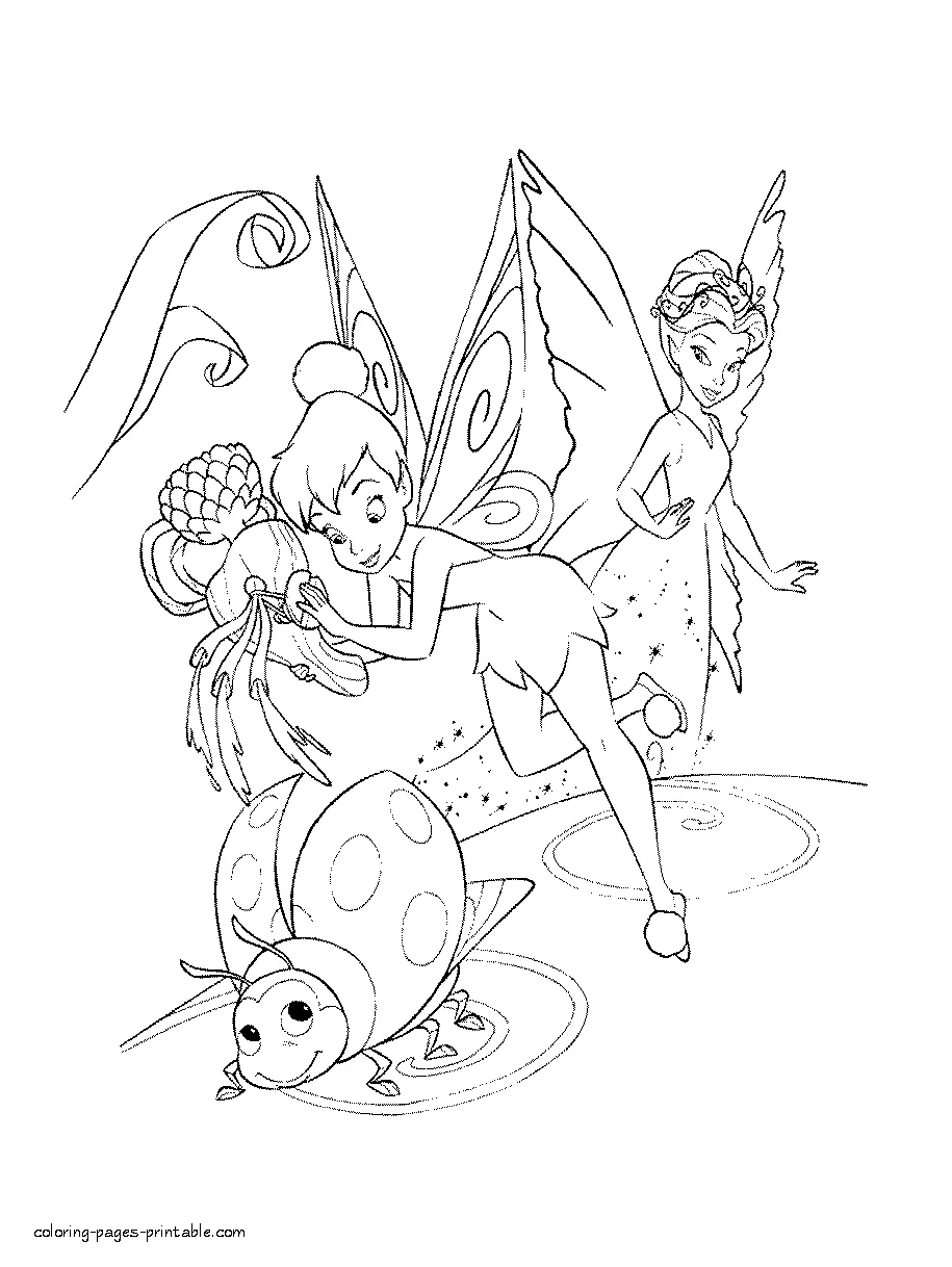 Tinkerbell coloring pages printable || COLORING-PAGES-PRINTABLE.COM
