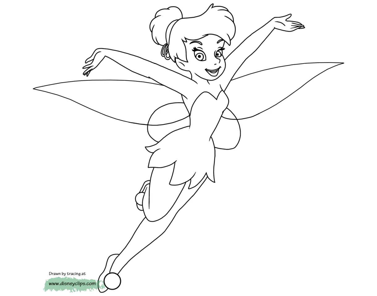 Disney Fairies Coloring Pages | Disneyclips.com