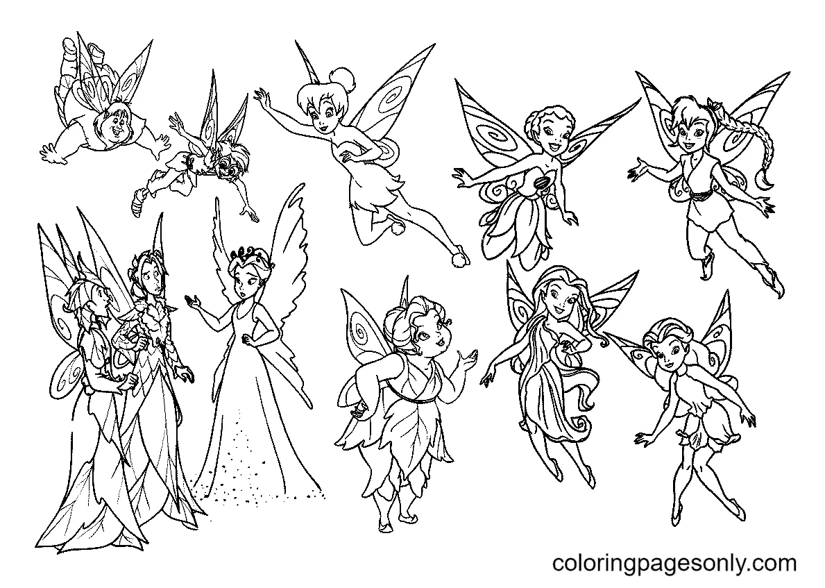 Tinkerbell Coloring Pages - Coloring Pages For Kids And Adults