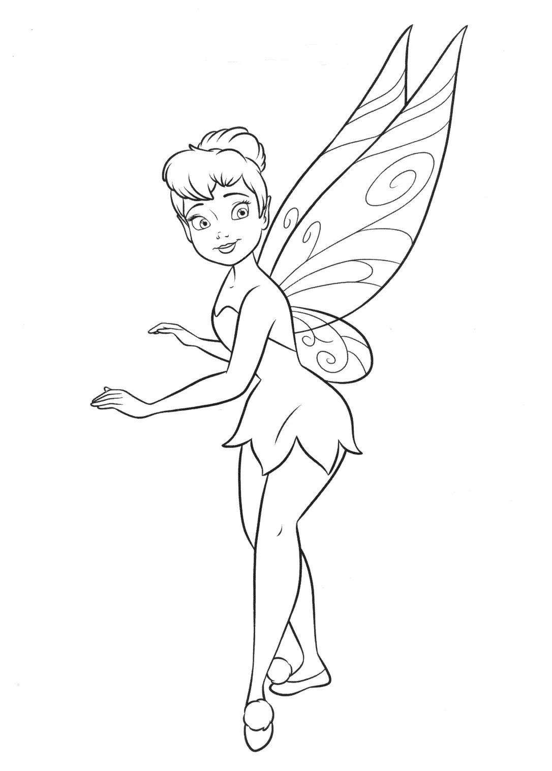 Coloring page - Fairy Tinker Bell