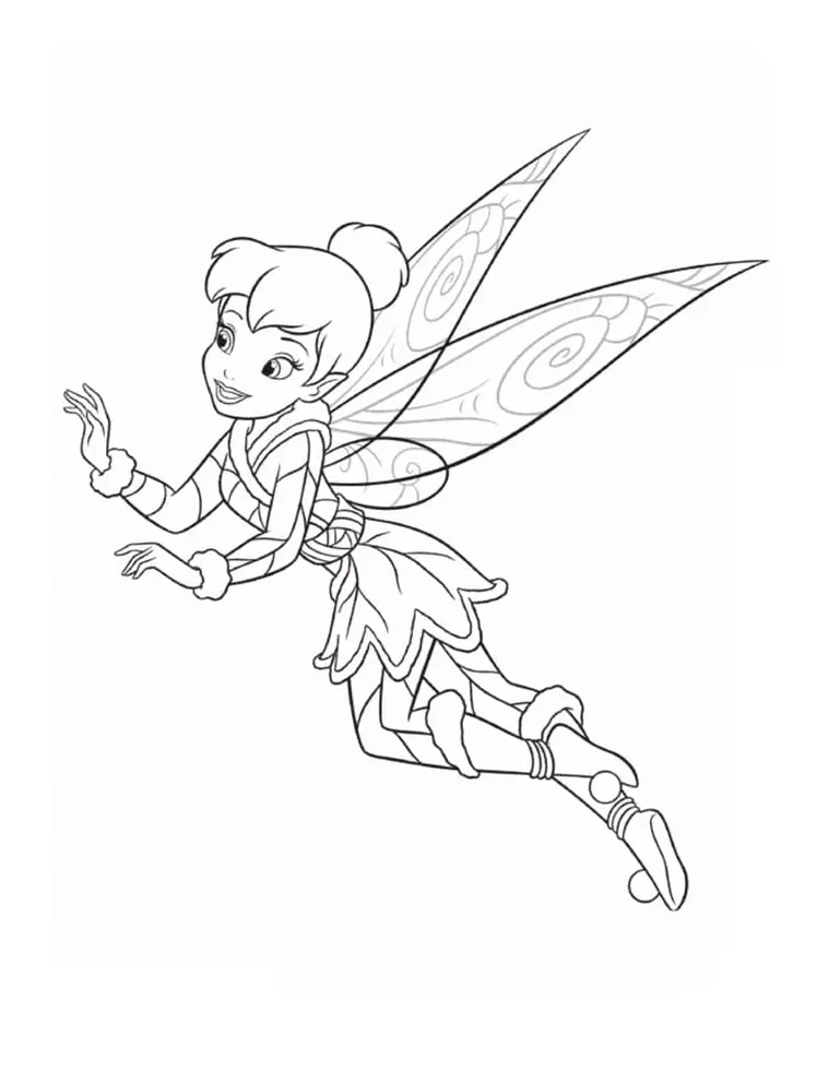 Disney Fairy Tinkerbell coloring page - Download, Print or Color Online