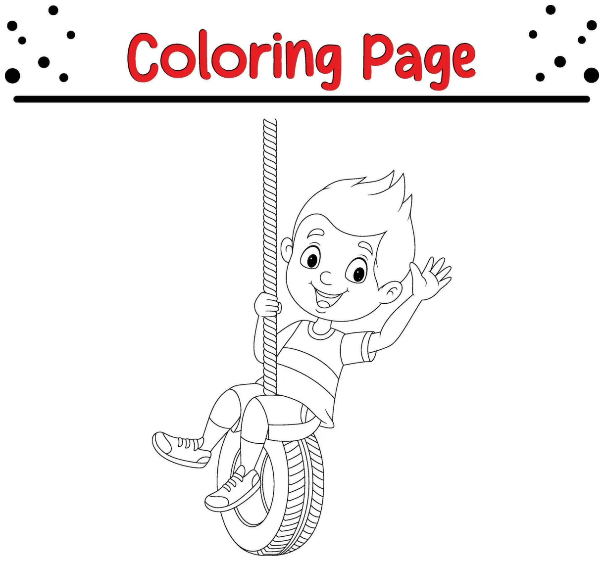 Cute boy playing 35132870 vector art at vecteezy