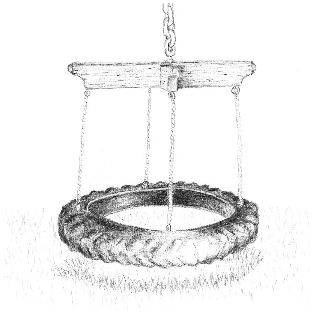 Tire swing drawing at paintingvalley explore collection of tire