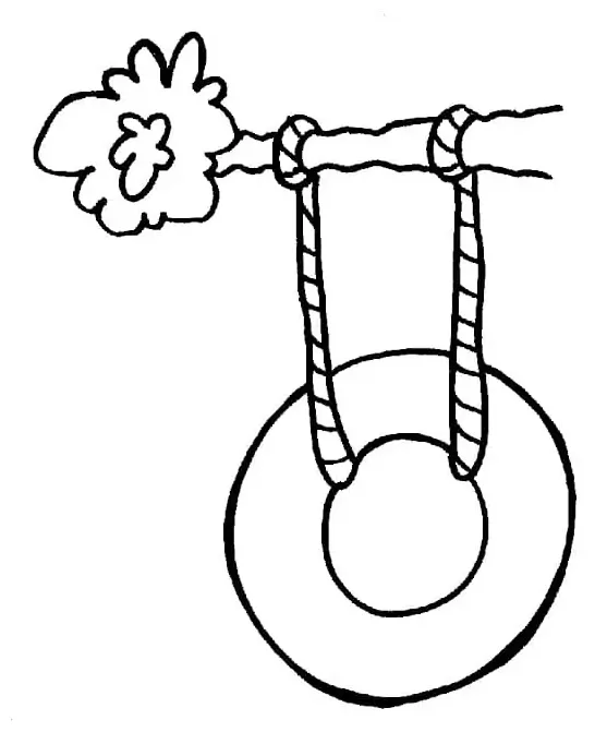 A swing färbung seite kostenlose druckbare malvorlagen für kinder