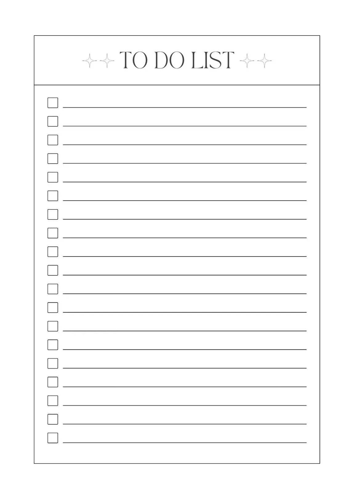 Free To do list Template – Free download and print for you.