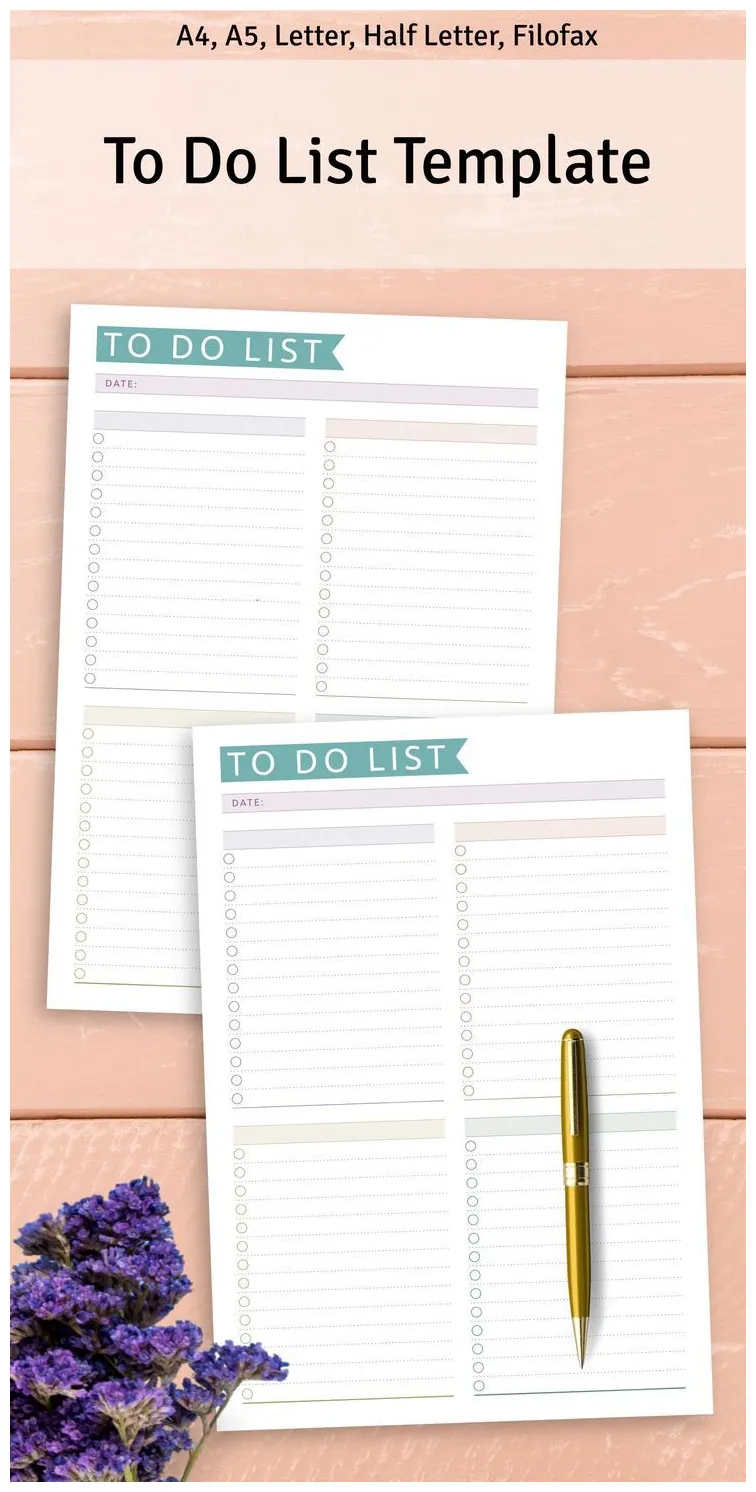 To do list format template artofit printable coloring page