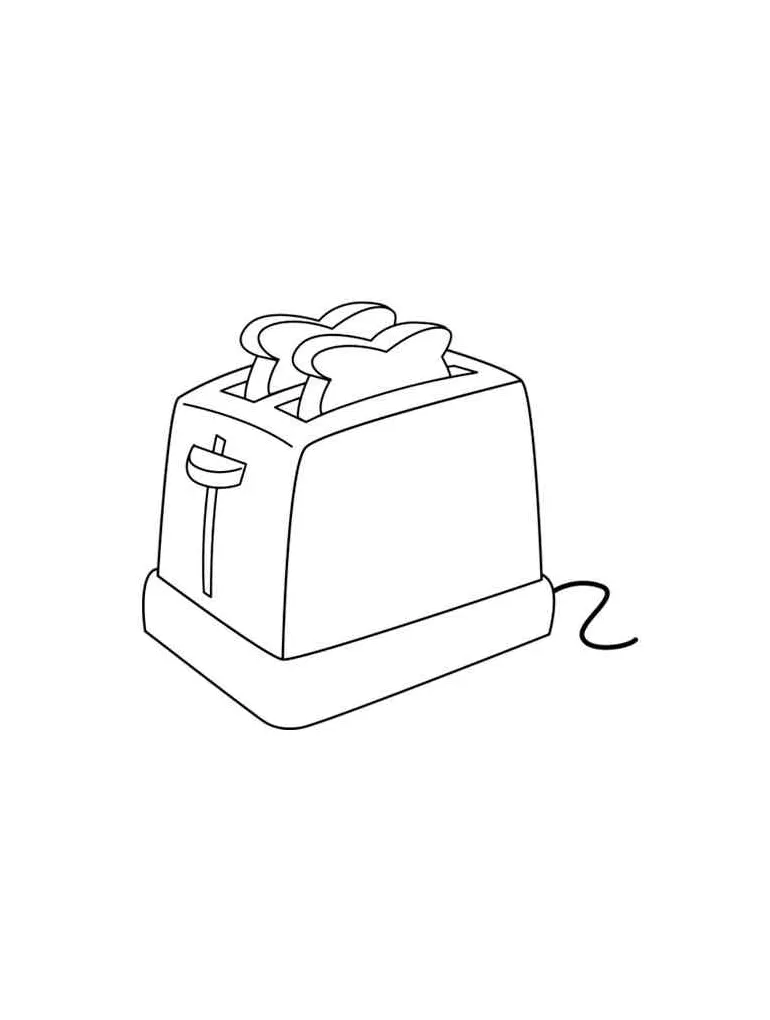 Toaster coloring pages