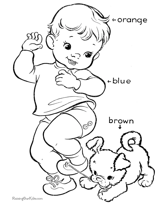 Toddler coloring coloring pages