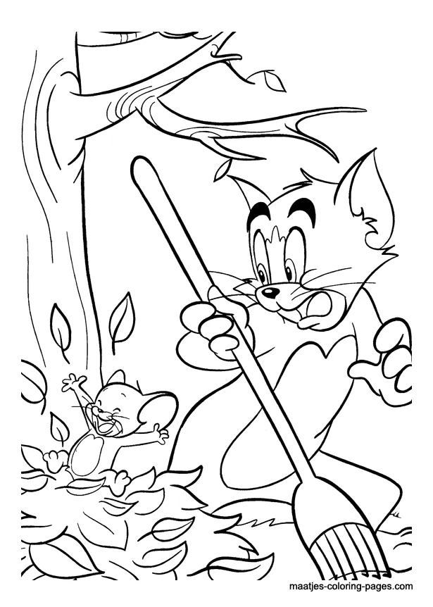 Tom and Jerry coloring page
