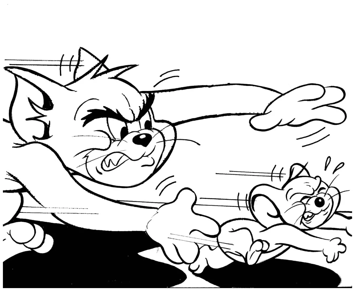 Free Printable Tom And Jerry Coloring Pages For Kids