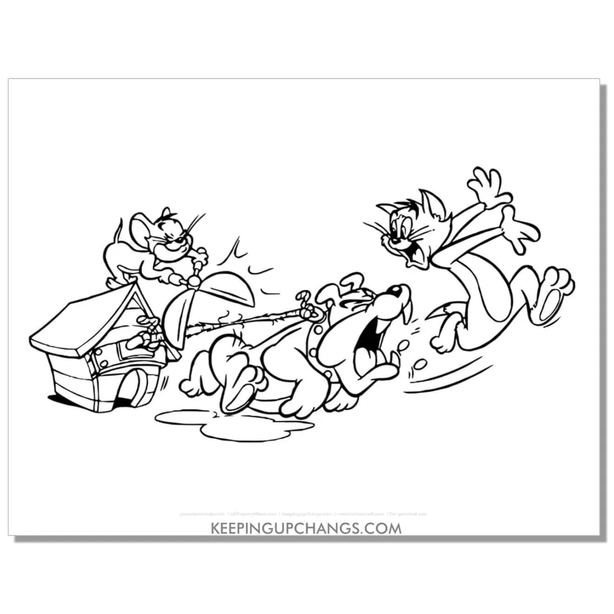 Coloring Sheet Tom And Jerry Coloring Pages