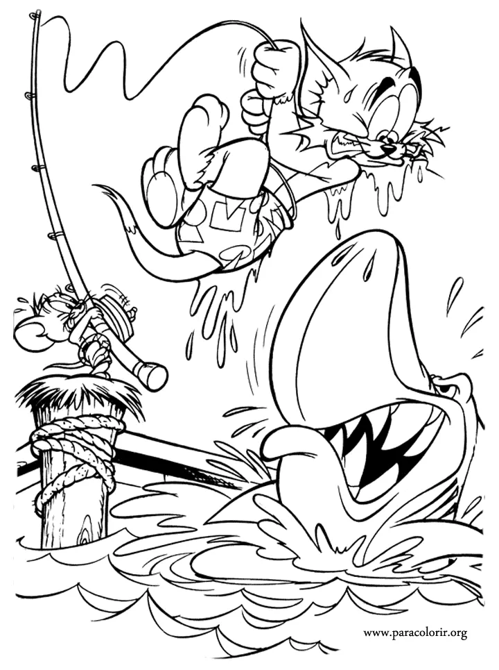Coloring Pages Of Tom And Jerry - Coloring Home