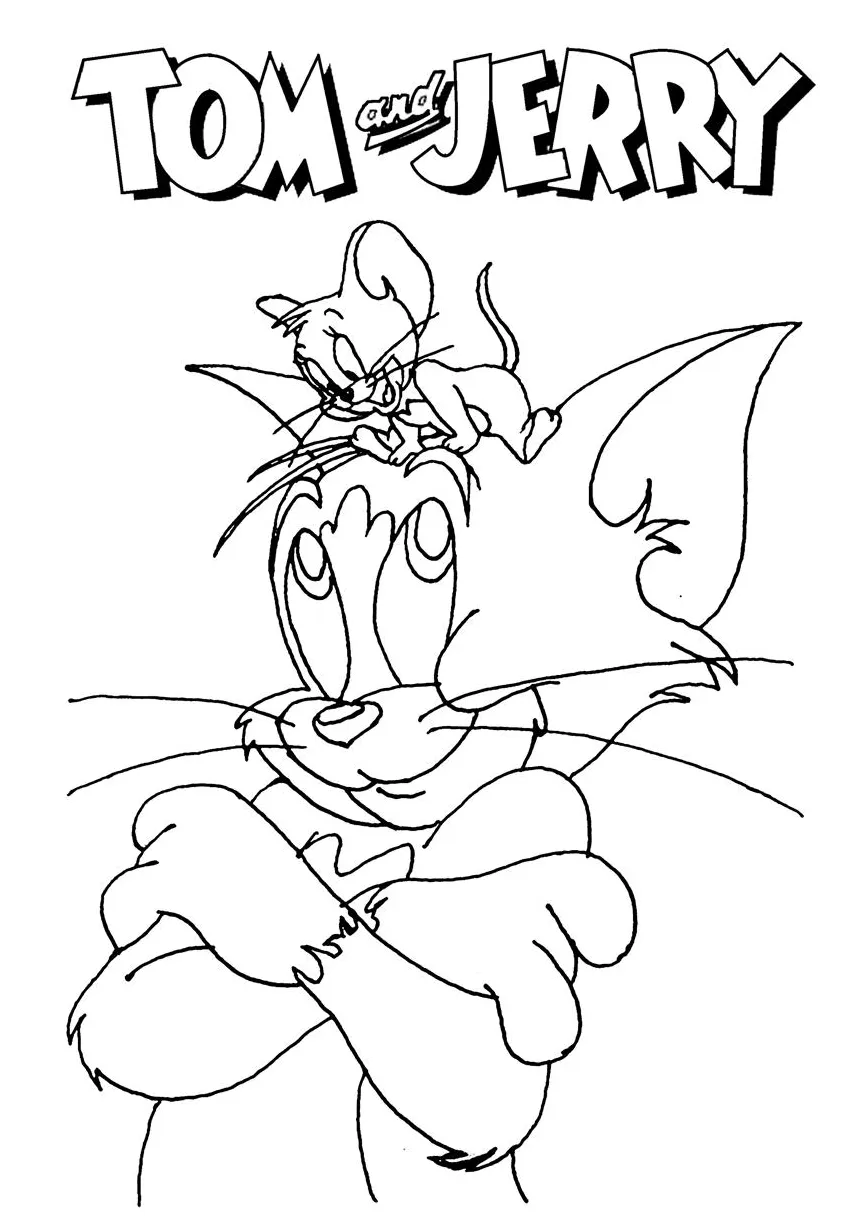 Tom and jerry coloring page-3