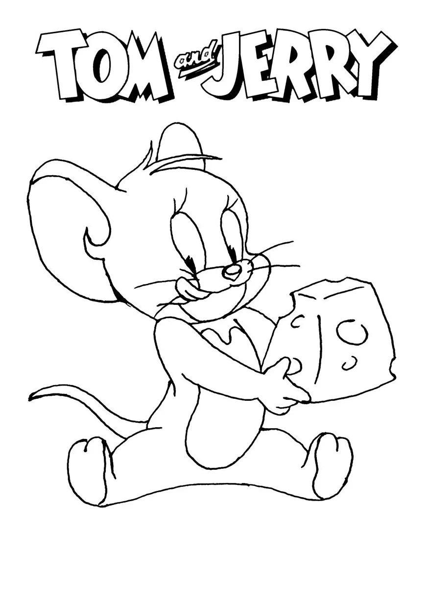Tom and jerry coloring page-2