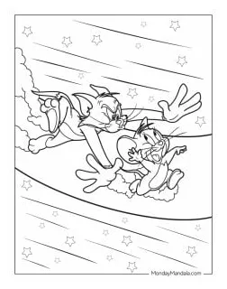 24 tom and jerry coloring pages free pdf printables
