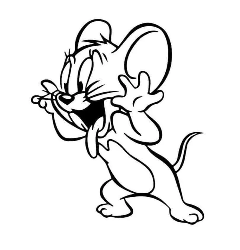 Tom running chase jerry in tom and jerry coloring page artofit