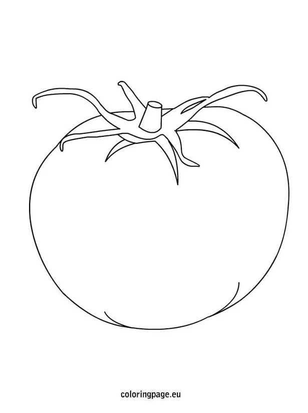 Tomato coloring page coloring page