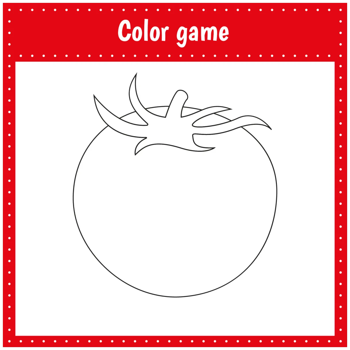 Coloring page of tomato 21514201 vector art at vecteezy