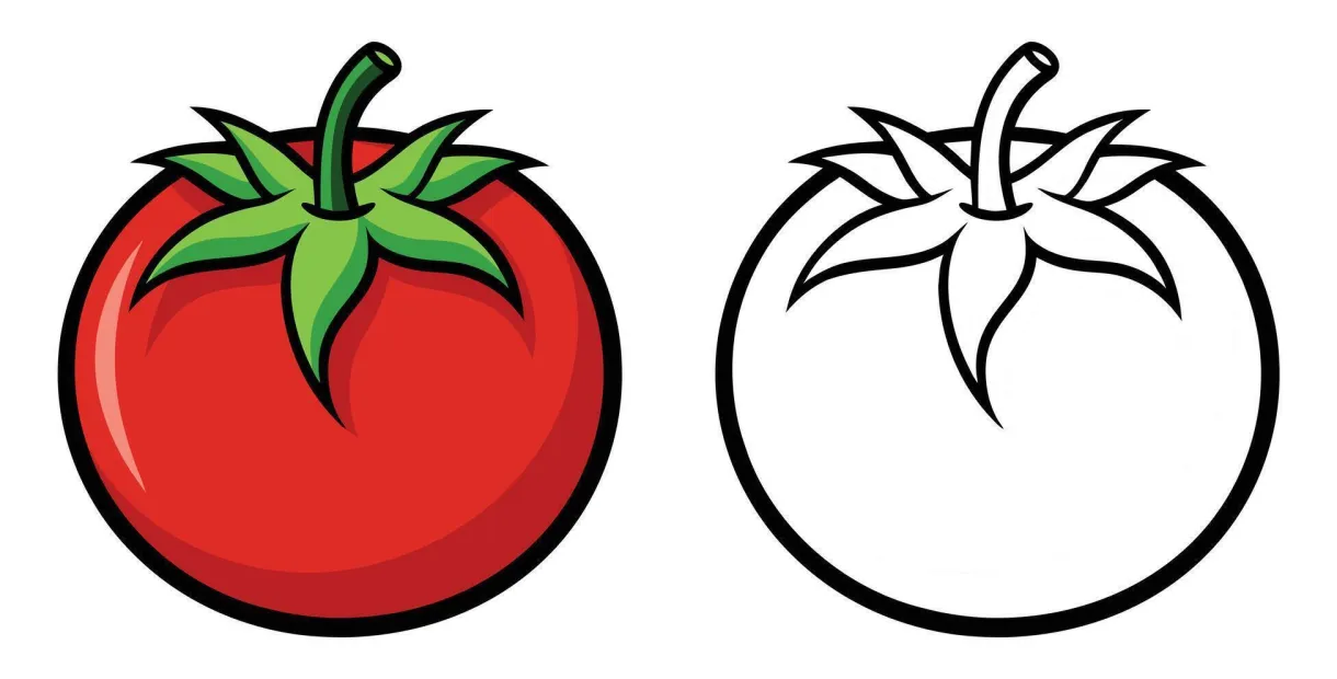 Tomato coloring page adorable tomato coloring page coloring page