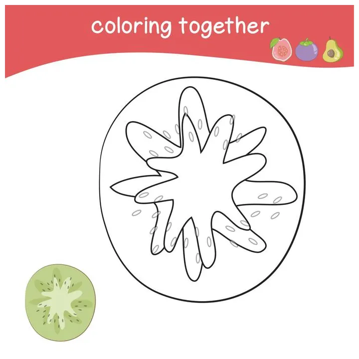 Tomato coloring page vector art, icons, and graphics for
