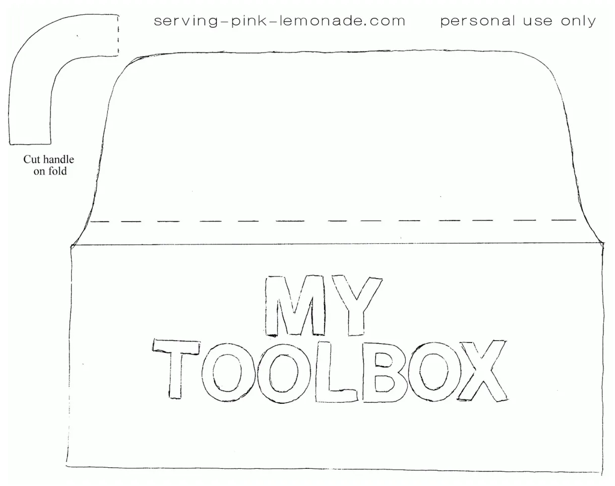 Tool box coloring page coloring home