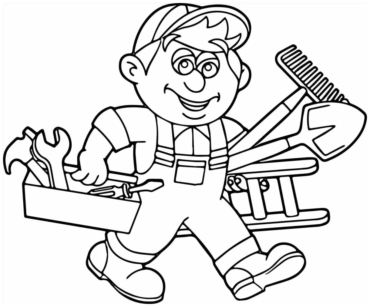 Tool box coloring page at getcolorings free printable colorings