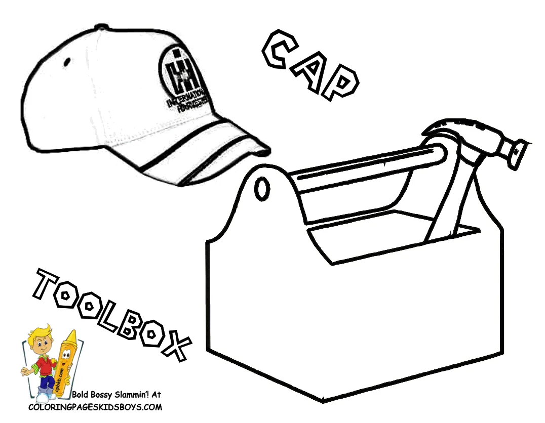 Tool box coloring page printable tool box coloring sheet