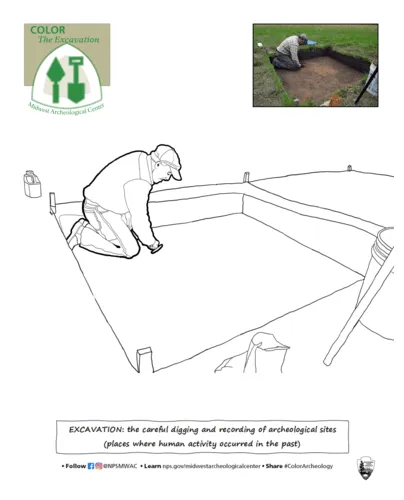 Archeology excavation coloring page free printable coloring pages