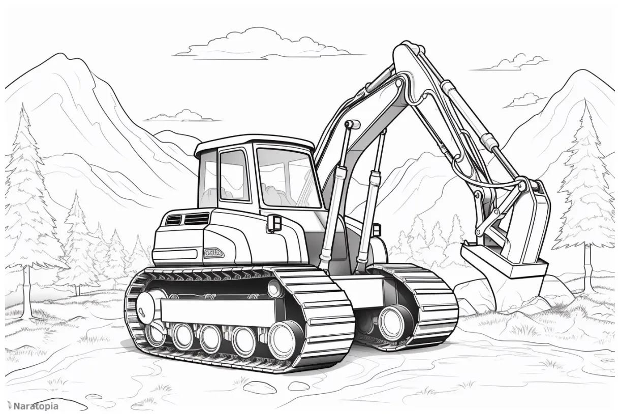 Construction coloring pages naratopia