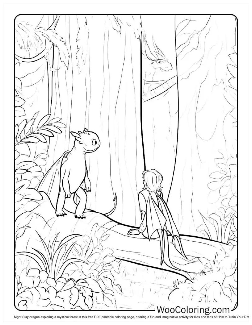 Night Fury Toothless Coloring Pages [2025]