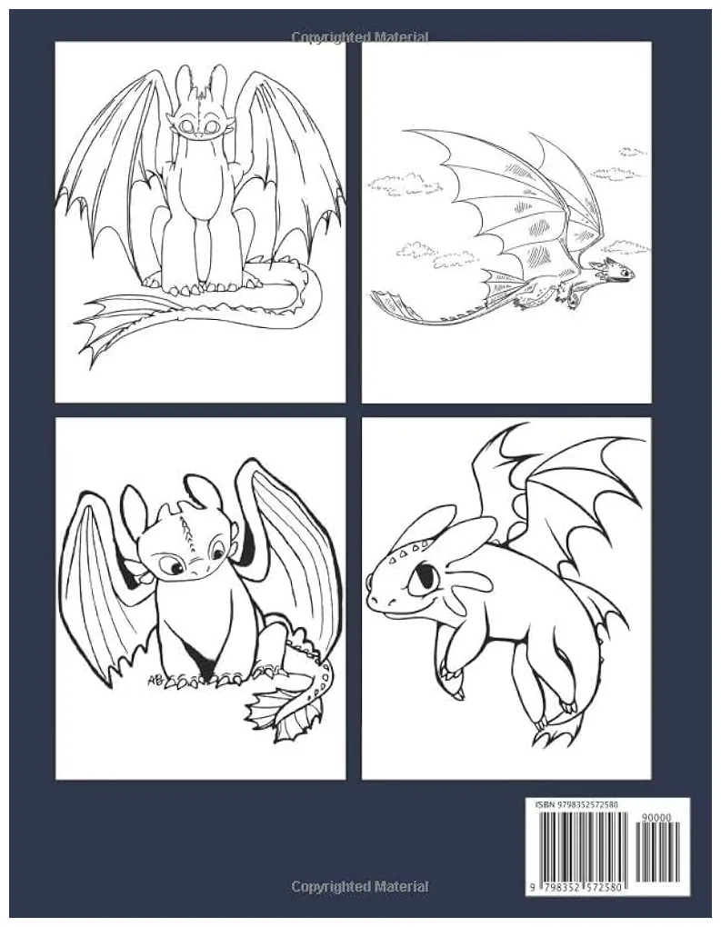 Night Fury Toothless Coloring Pages [2025]