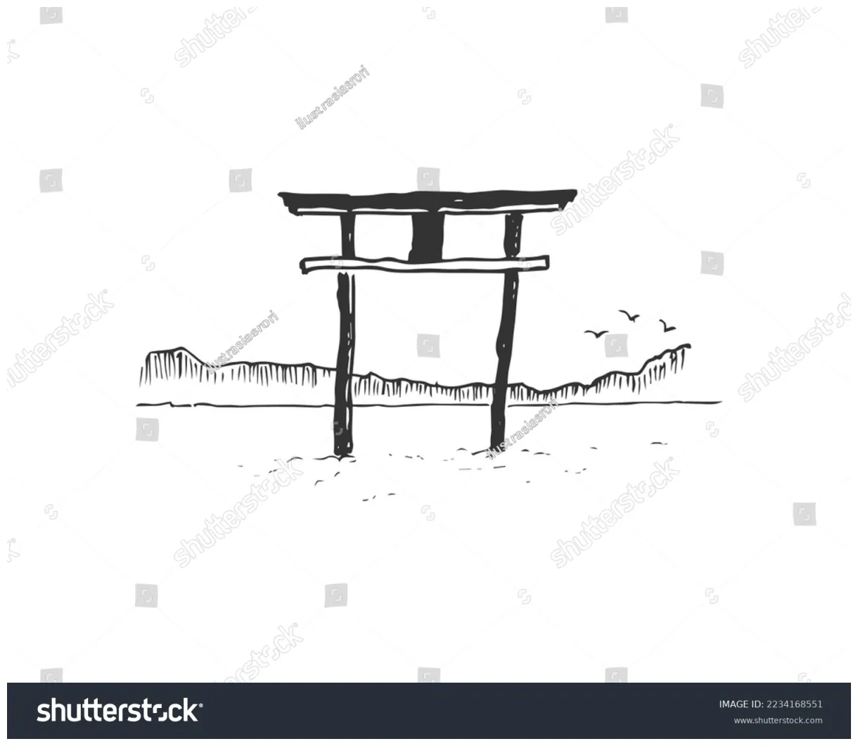 Torii gate over 7,347 royalty-free licensable stock illustrations