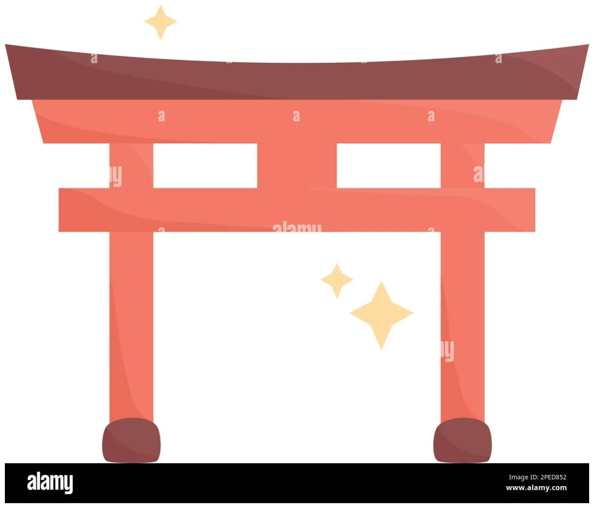 Cute torii gate stock vector & art alamy