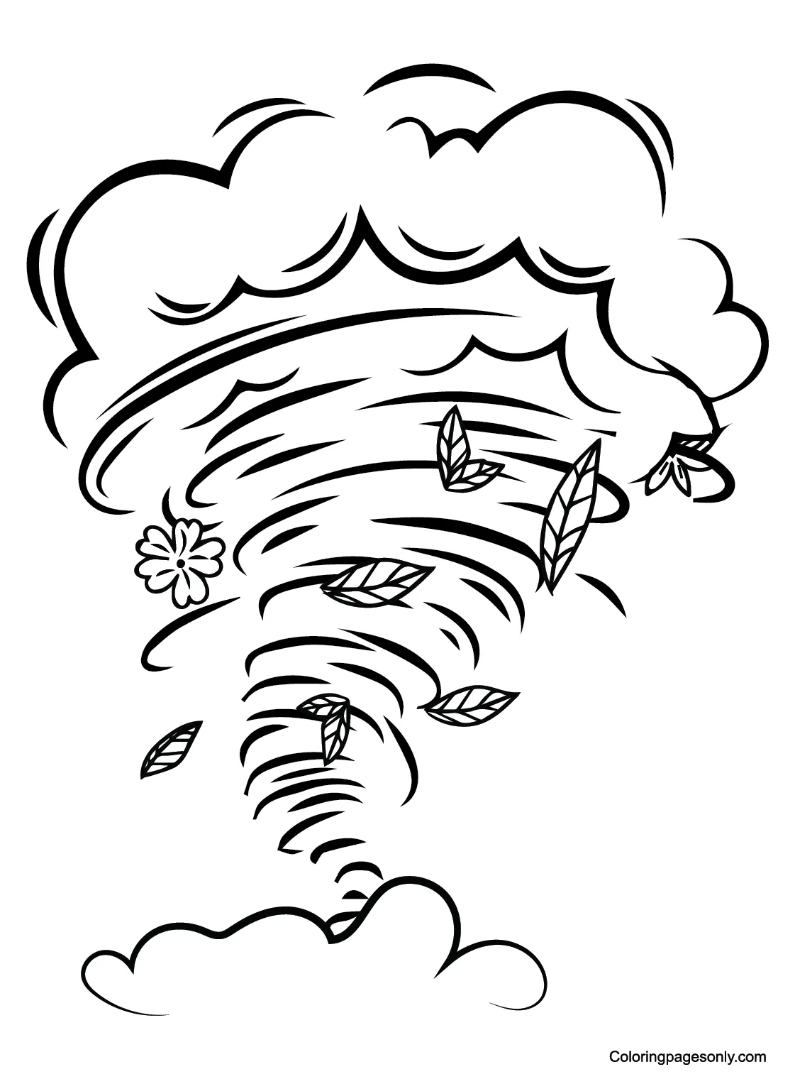 Tornado pictures coloring page free printable coloring pages