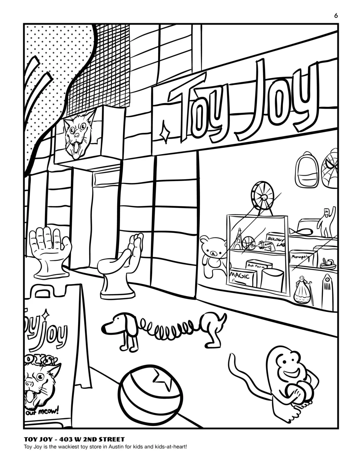 Toy Store Coloring Page