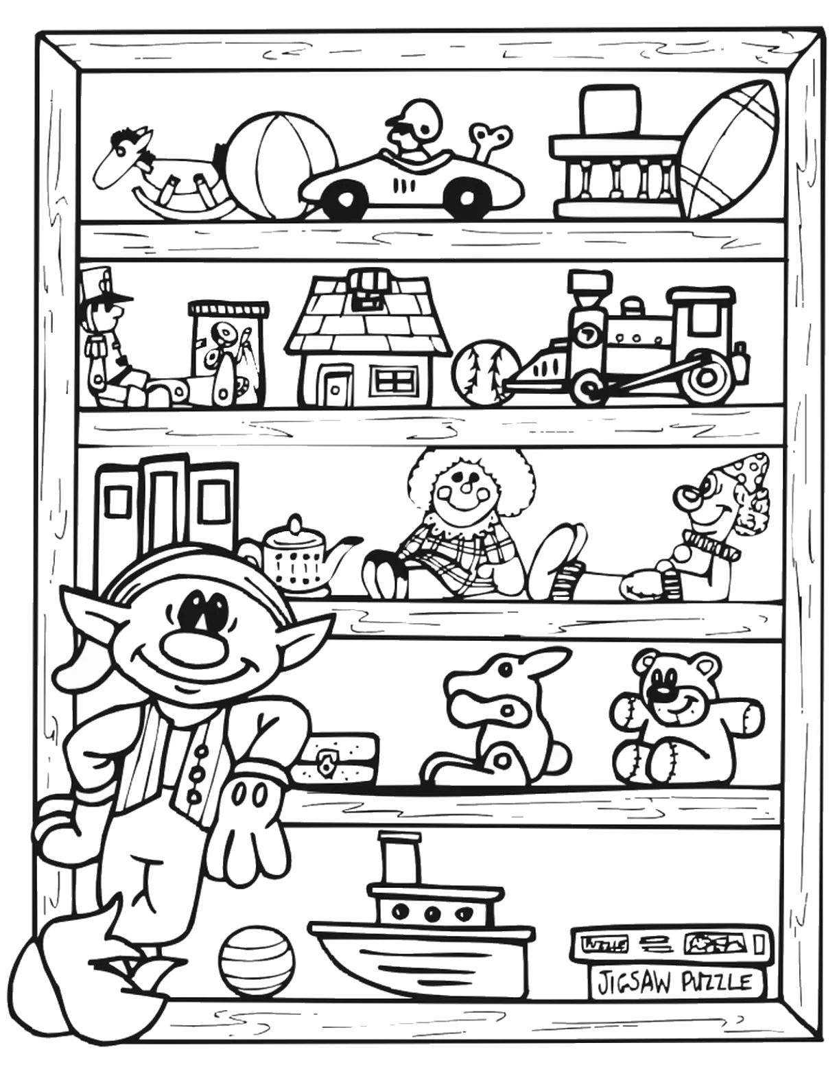 Toy Store Coloring Page