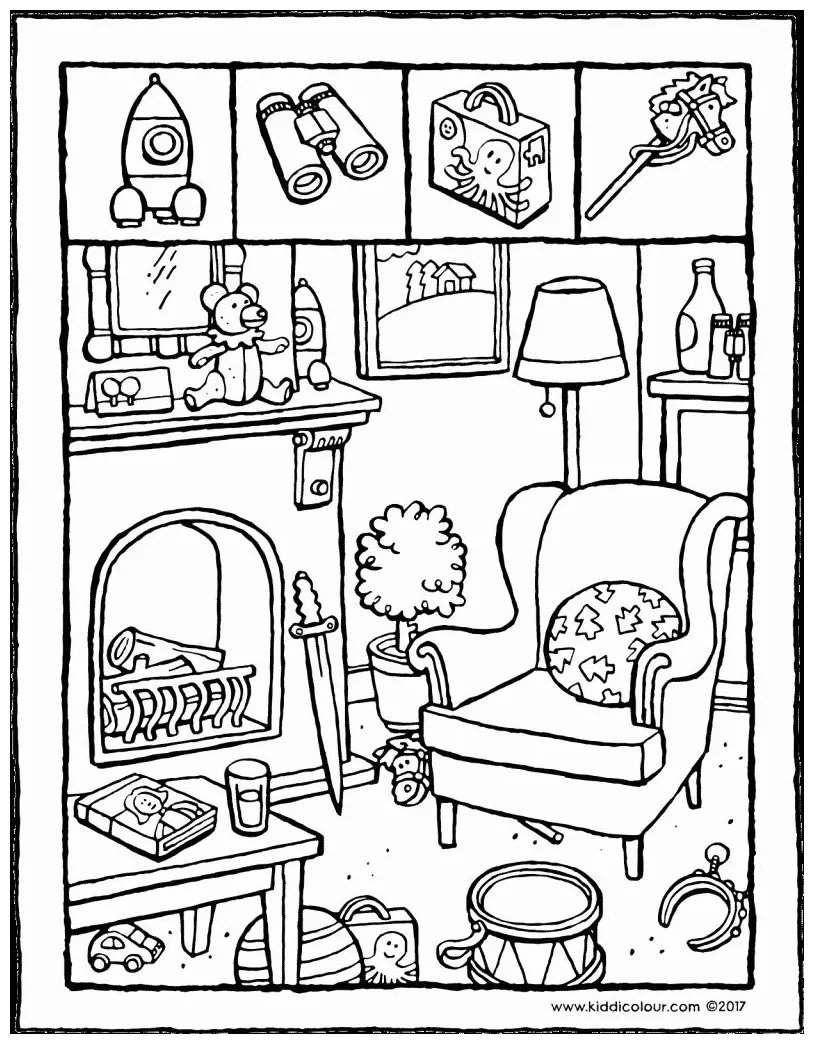 Toy Shop Coloring Page Coloring Pages