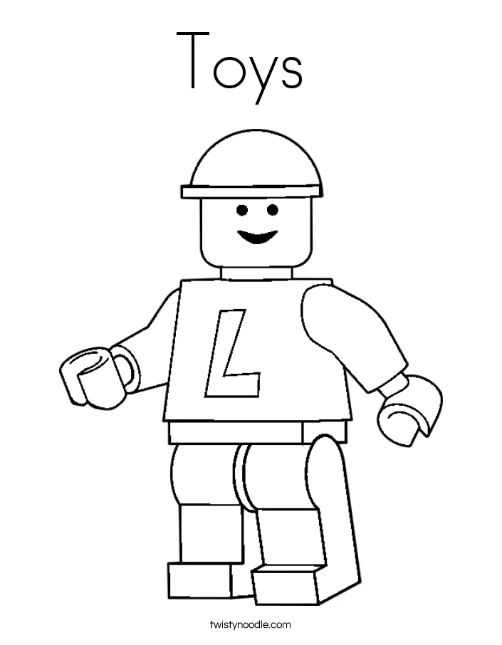Toys Coloring Page - Twisty Noodle