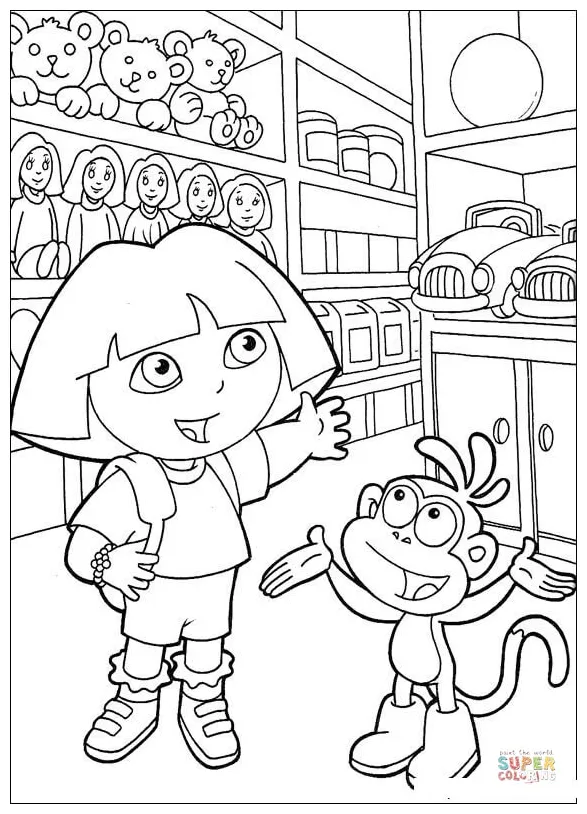 Toy Shop Coloring Page Coloring Pages