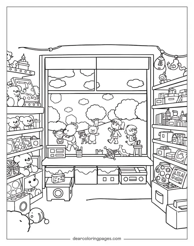 Store Coloring Pages - 12 Free Printable Coloring Pages