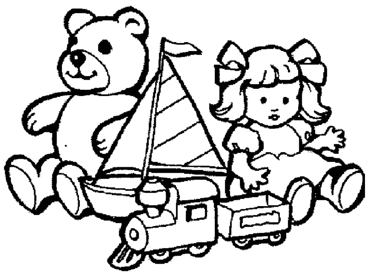 Toy Store Coloring Page