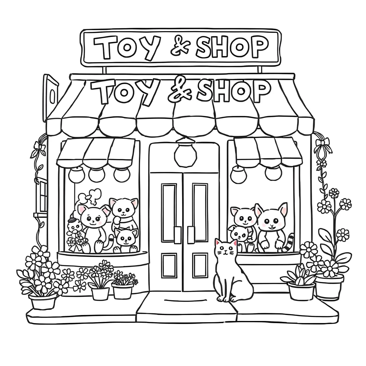 2 Best Toy Shop Coloring Pages (Free Printable PDFs)