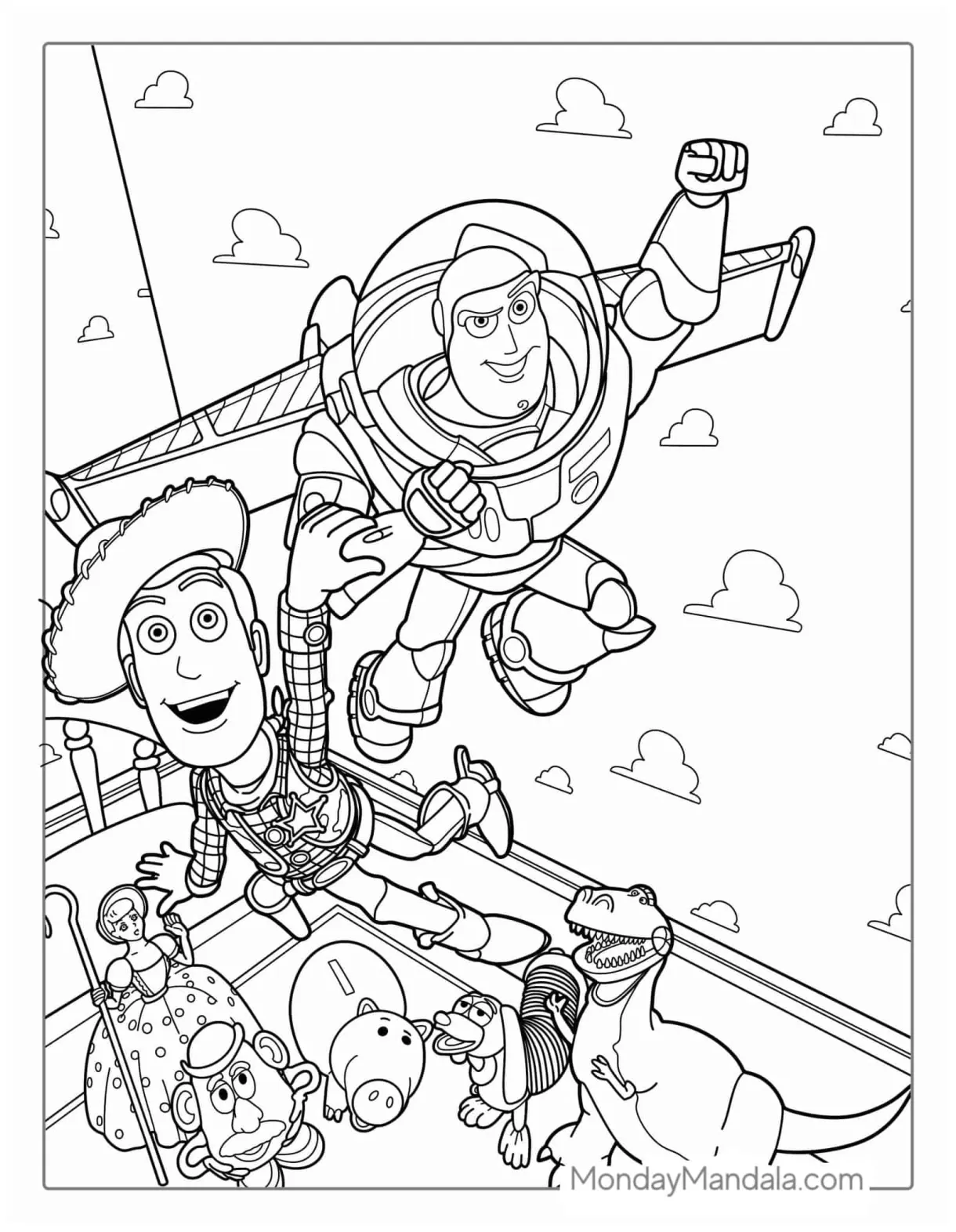 34 toy story coloring pages free pdf printables