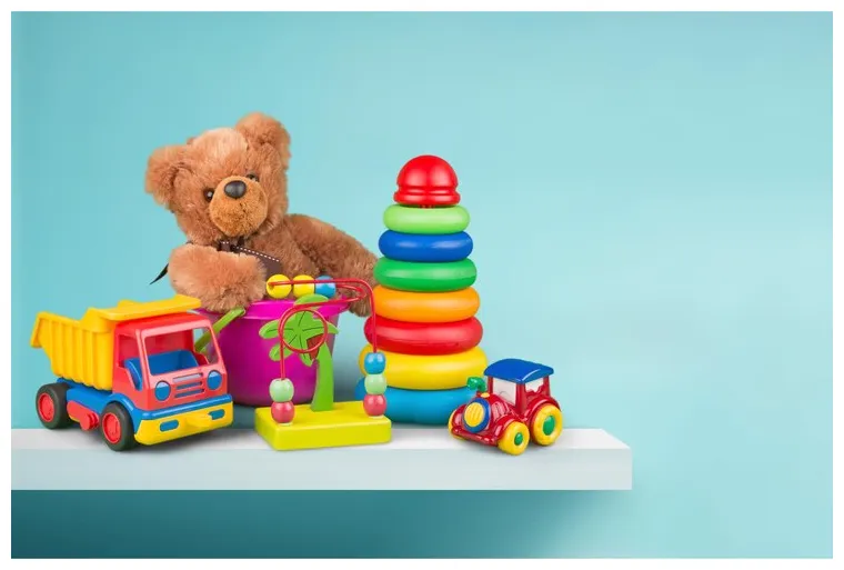 Premium toys collection isolated on light